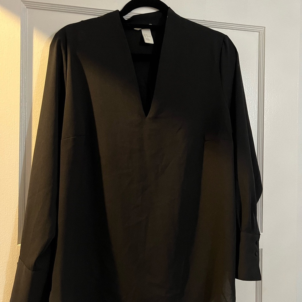 Black long sleeve top